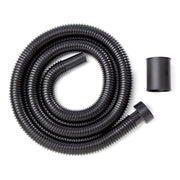 Photo of CRAFTSMAN vacuum hose and adapter, model CMXZVBE38762, black plastic, coiled on white background.